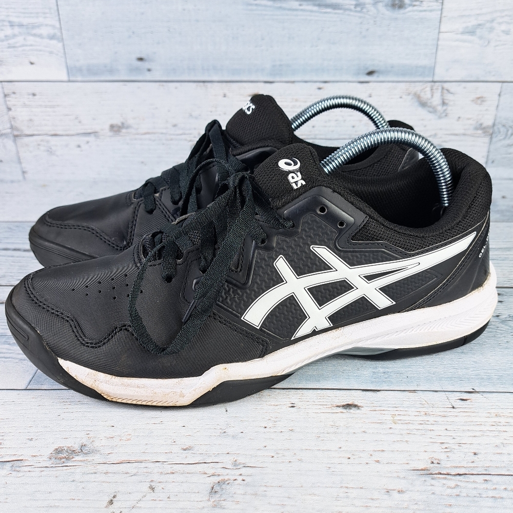 Asics Gel-Dedicate 7 Mens 10 Tennis Shoes Sneakers Black/White